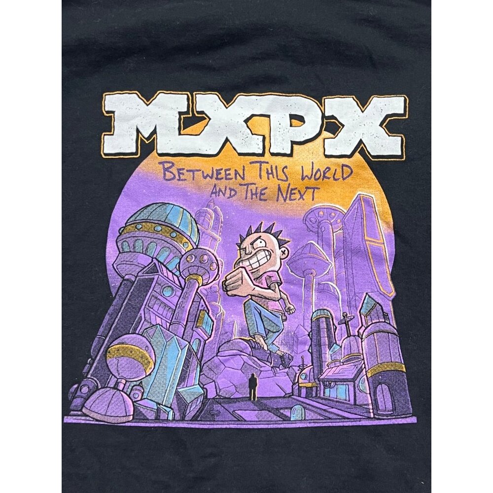 MXPX 2020 Between This World And The Next Black Full Zip Hoodie Men's Small